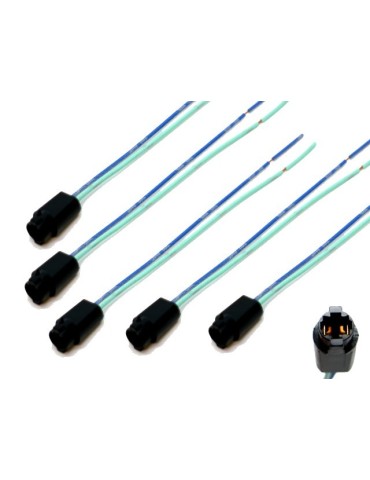 T5 w2,3w 5-pack led / halogen kontakter / sockel / fattning 