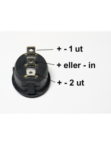 2 st strömbrytare, 3 läges väggströmställare / avbrytare.