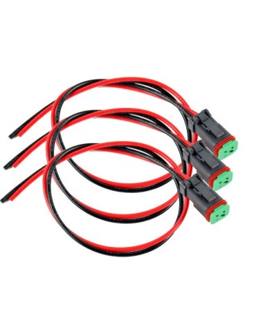 DT kontakt hane deutsch med kabel 30cm 3-pack