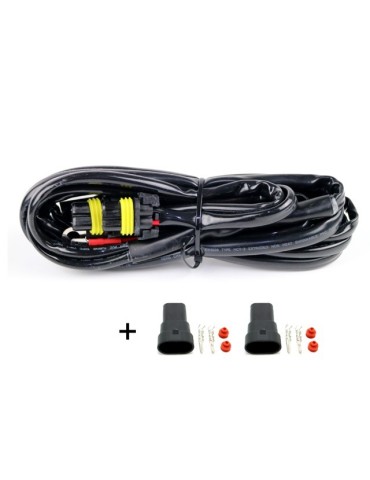 Kabelsats 80A 2x reläkabel strömkabel Xenon / ledramp arbetsljus