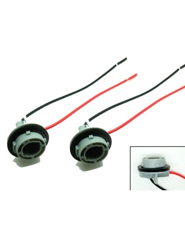 Ba15s 1156 p21w led / halogen kontakter / sockel fattning 2-pack