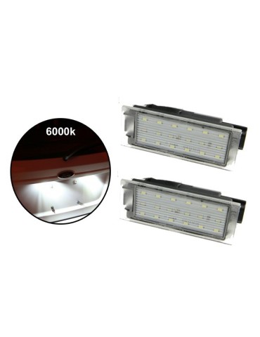 Renault Clio Megane Laguna Twingo Velsatis  Led skyltbelysning 
