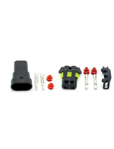 Xenon / LED AMP-kontakter HB4 9006 HB3 hona + hane