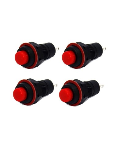 Strömbrytare 1 polig av/på tryckströmbrytare avbrytare 4-pack 