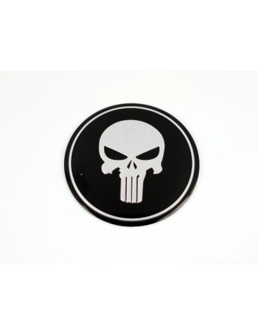 Punisherdödskalle emblem till centrumkåpor, hjulnavsskydd, fälg, 4-pack styling