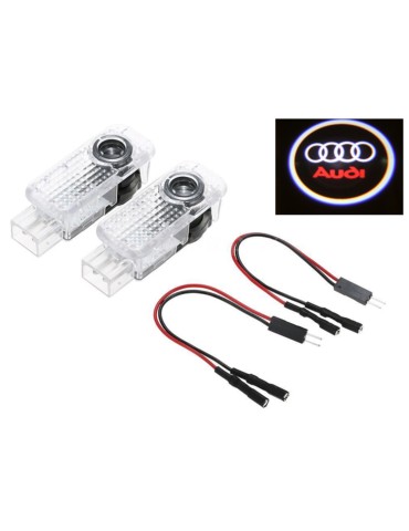 Audi Laser logga led till dörr A1 A3 A4 A5 A6 A7 A8 Q3 Q5 Q7 TT