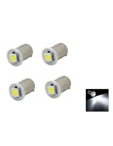 BA9S 12000k Led med 1st SMD5050 chip 4-pack T4W styling