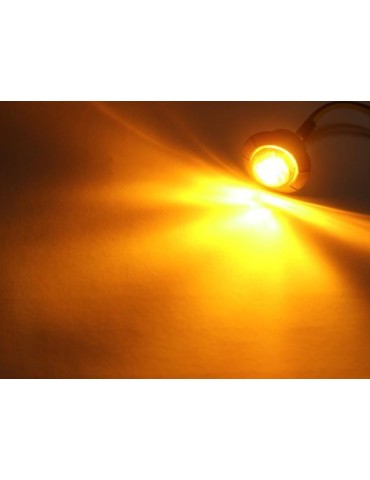 Sivu-, äärimerkkivalot, oranssit LED-valot, 2 kpl, 12 V