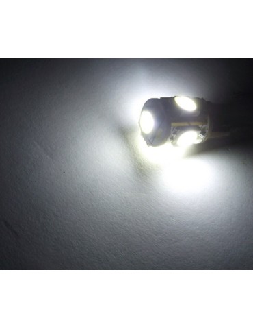 T10 w5w LED-lampor med 5st 5050SMD 6000k chip, 12v DC, 10-pack.