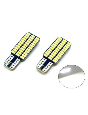 T10 w5w 6000k LED-lampor, Canbus med 33 st 3014SMD chip, 2-pack.
