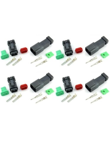 DT kontakter deutsch hane + hona 4 set