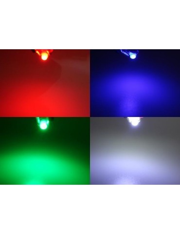 b8,5d Ledlampor med 1st COB ledchip  6-pack instrumentlampa 12v