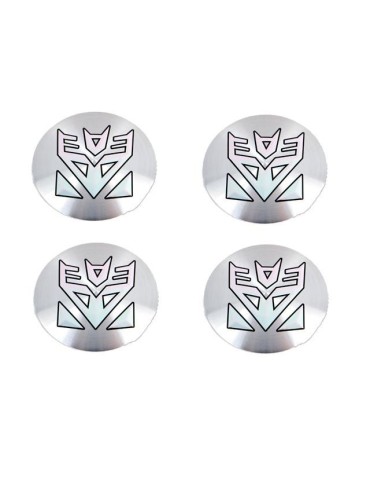 Transformers emblem till centrumkåpor, hjulnavsskydd, fälg, 4-pack, styling.