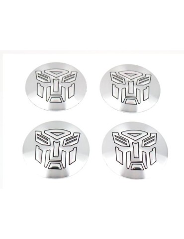 Transformers emblem till centrumkåpor, hjulnavsskydd, fälg, 4-pack, styling. 