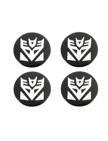 Transformers emblem till centrumkåpor, hjulnavsskydd, fälg, 4-pack, styling. 
