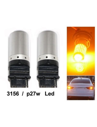 T25 3156  gul blinkers Canbus led lampor 12v  py27w p27w diadem