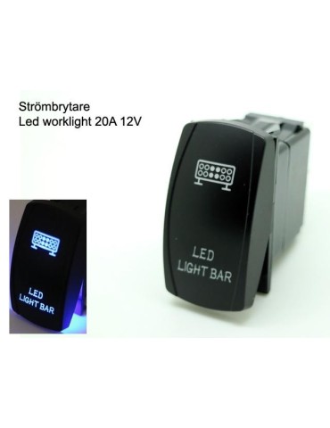 Strömbrytare 5 polig av/på vaggströmställare avbrytare med lyse