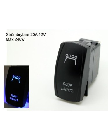 Strömbrytare 5 polig av/på vaggströmställare avbrytare med lyse