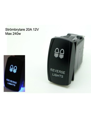 Strömbrytare 5 polig av/på vaggströmställare avbrytare med lyse