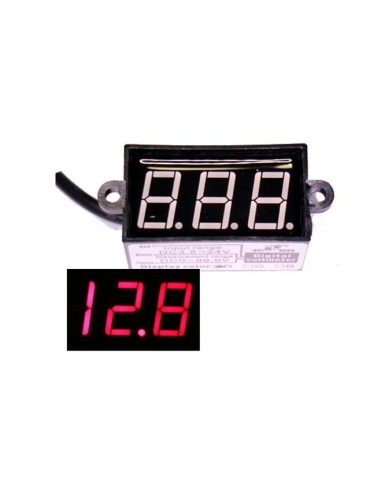 Voltmätare vattentät 3-30v DC bil båt husvagn husbil mc 