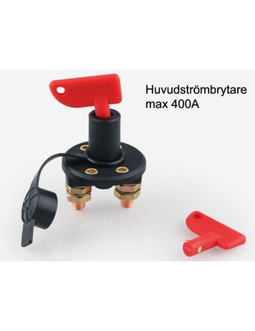 Huvudströmbrytare "Heavy Duty" 400 A 12 V 24 V, slitstark