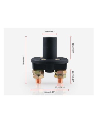 Huvudströmbrytare "Heavy Duty" 400 A 12 V 24 V, slitstark