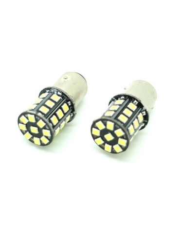 Ba15s Vit p21w 1155 Led med 33st 2835smd 2-pack back bromsljus