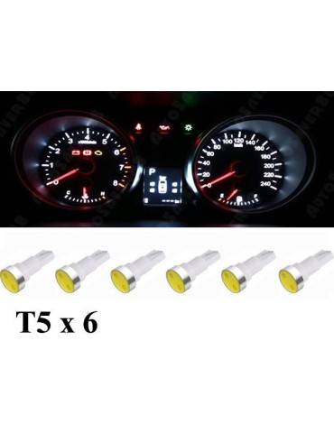 T5 Led 6-pack 6000k Highpower W2x4.6d W2.1.x4.9d W1.2W W2.3W 