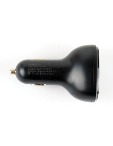 Voltmätare 5-30v + USB 5v Snabbladdare DC C02 QC3.0 Type C