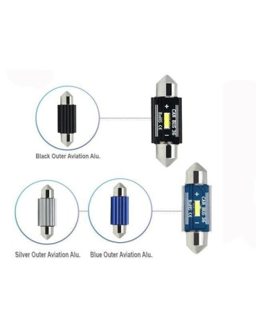 canbus c5w 31mm Led 400 lumen 6000K 2-pack