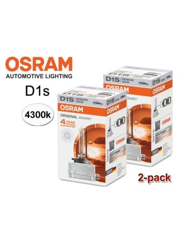Osram D1S 35W 4300k XENARC Original xenon lampor 2-pack