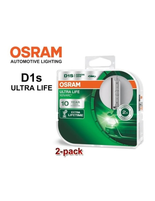 Osram D1S 35W 4300k ULTRA LIFE xenon lampor 1-pack PK32d-2