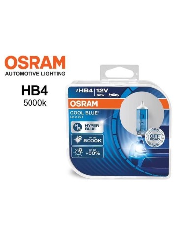 Osram HB4 COOL BLUE BOOST 5000k halogen lampor 12v DC 9006