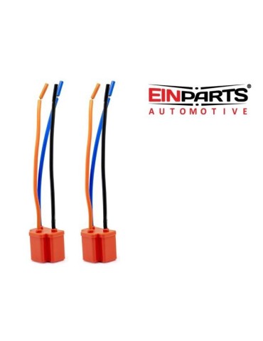 EINPARTS H4  LED / halogen hon-keramikkontakt/sockel, 2-pack
