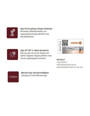 Osram H3 +100% 24volt 70w halogen premium lampor PK22s  2st