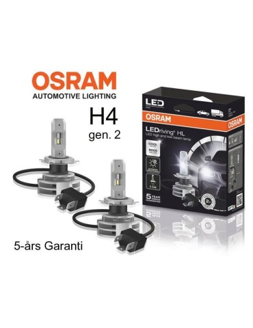 Osram H4 led lampor 6000K 1500 lumen 12v + 24v P43t