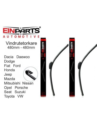 EINPARTS torkarblad 480mm - 480mm till U-type torkararm