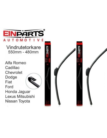 EINPARTS torkarblad 550mm - 480mm till U-type torkararm