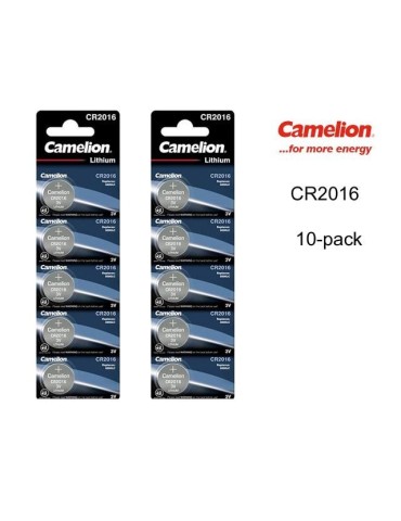 CR2016 10-pack Lithium batterier CR 2016 3V PKCell 