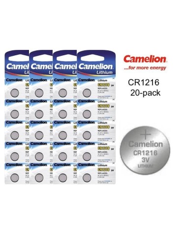 CR1216 20-pack Lithium batterier Camelion CR 1216 3V