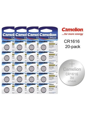 CR1616 20-pack Lithium batterier Camelion CR 1616 3V 