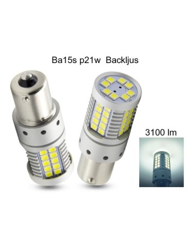 Ba15s Canbus p21w 1156 Led 3100 Lumen backljus 2-pack