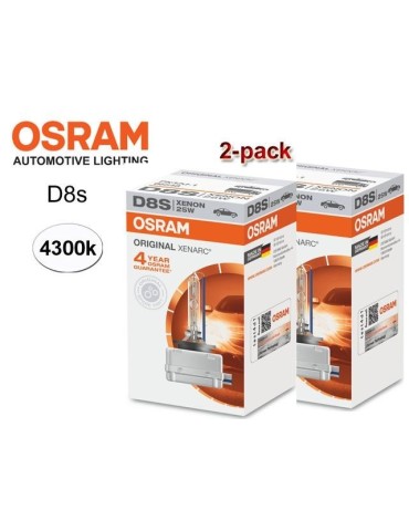 Osram D8S 25W 4300k XENARC Original xenon lampor 2-pack PK32d-1