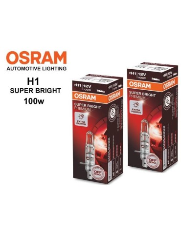 Osram H1 SUPER BRIGHT halogen premium lampor 12v DC P14.5s