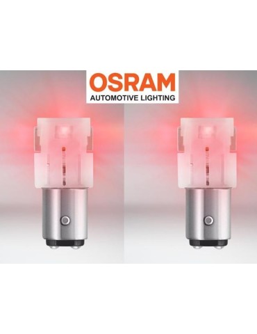 Osram röd p21/5w bay15d 1157 led lampor 12v premium led