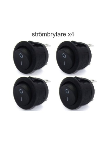Strömbrytare 4-pack avbrytare av/på vaggströmställare 