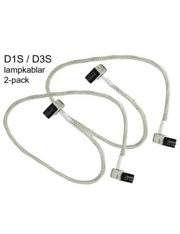 Xenon D1S / D3s Kablar till drivdon / Ballast lampkablar 2-pack