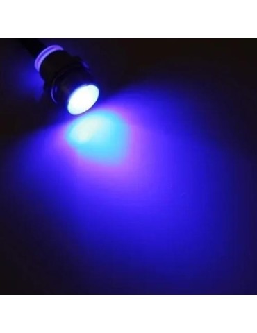 8mm blåa diodlampor för infällning i panel 4-pack kontrollampa