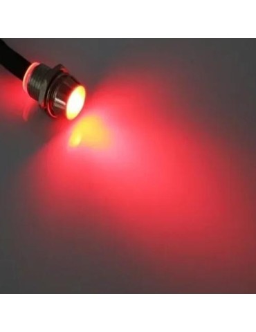 8mm röda diodlampor för infällning i panel 4-pack signallampa