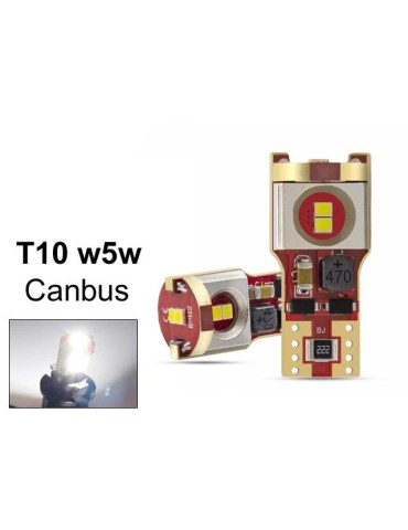 T10 w5w Canbus 6000k LED-lampor med 15 st 2835SMD chip, 2-pack.